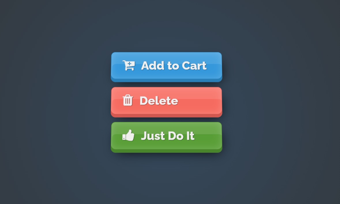 Glossy Button With Css