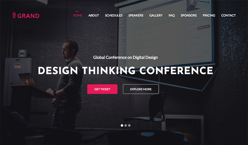 Grand – Free Event And Conference Template