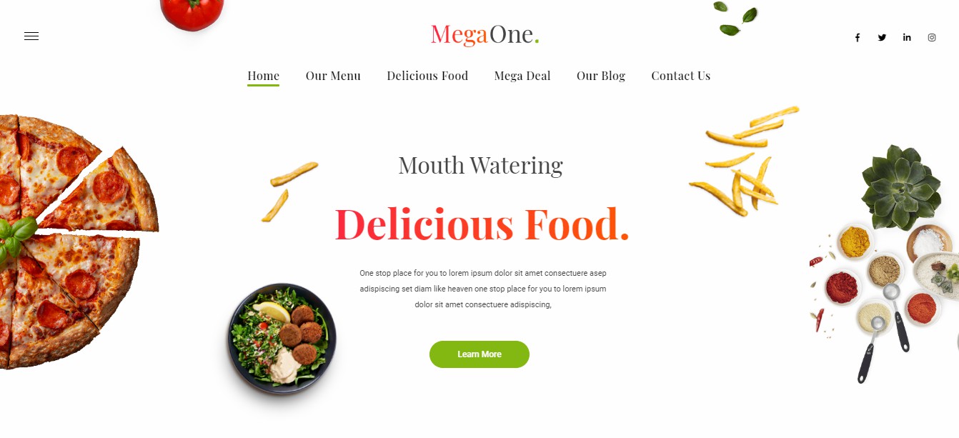 MegaOne Template - Food - Thức ăn